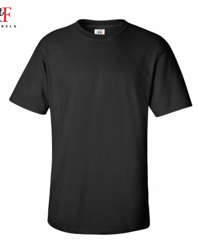 1001 Adults Value Tee 4.3 Oz - Black Color ( Most Popular Printers Tee ) - AF APPARELS(USA)