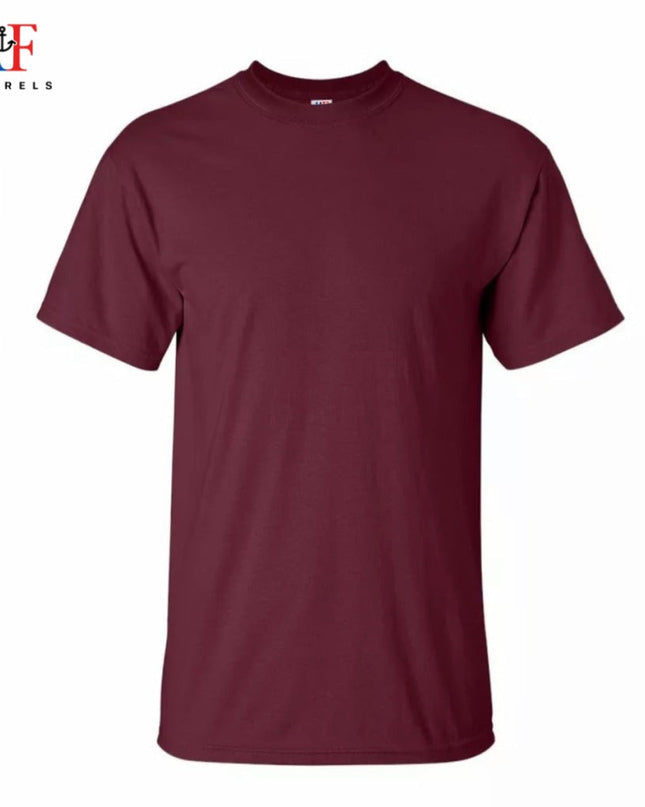 1001 Adults Value Tee 4.3 Oz - Burgandy Color ( Most Popular Printers Tee ) / Available from 15th July - AF APPARELS(USA)