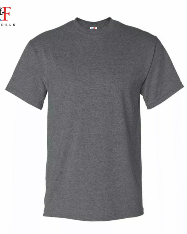 1001 Adults Value Tee 4.3 Oz - Charcoal Heather Color ( Most Popular Printers Tee ) - AF APPARELS(USA)