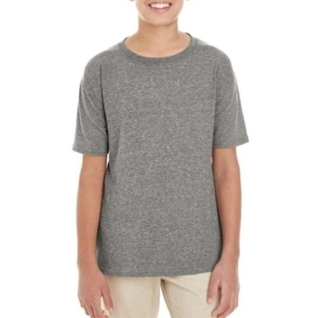 1007-Youth Premium Tee - Charcoal Heather  Color - AF APPARELS(USA)