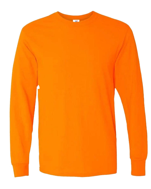 1004 Premium Long Sleeve Tee - Neon Orange