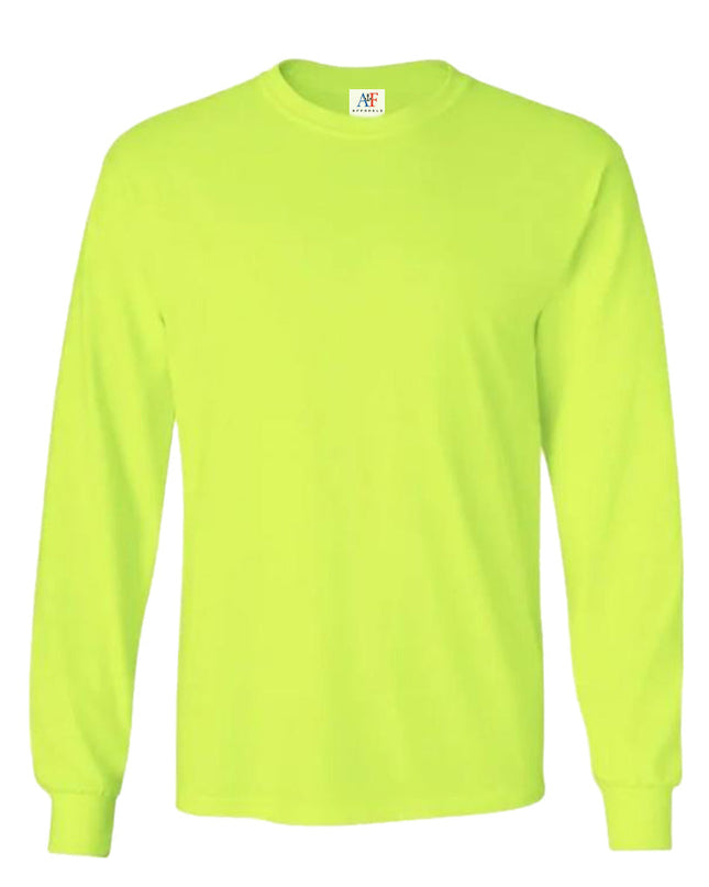 1004 Premium Long Sleeve Tee - Neon Yellow