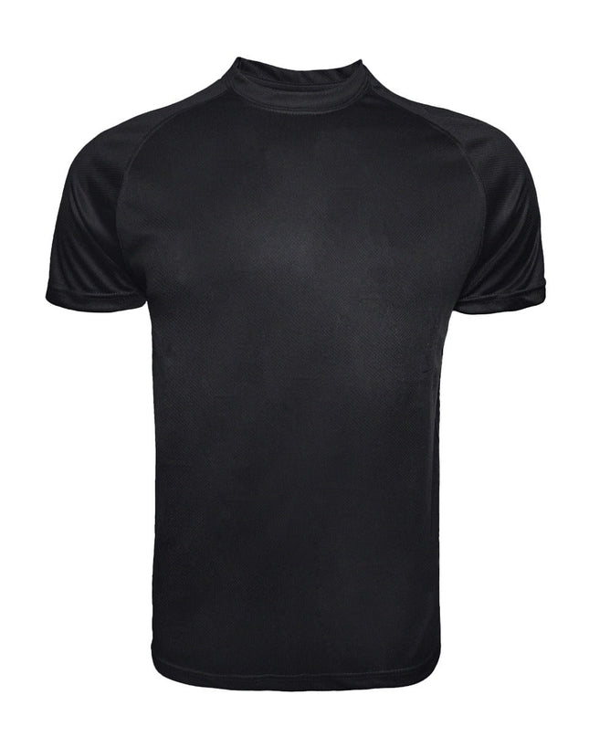 1102 -Adult Polyester Tee - Black Color - AF APPARELS(USA)