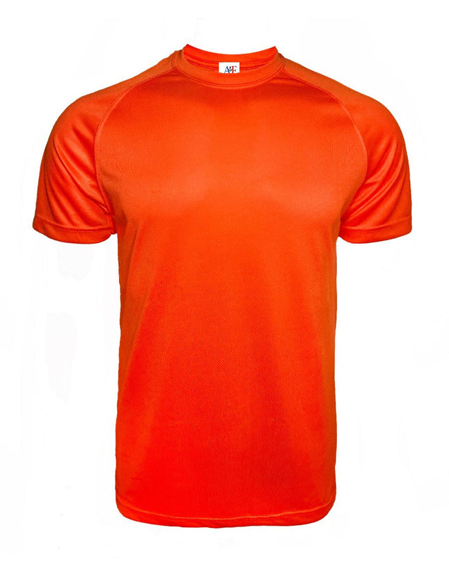 1102-Adult Polyester Tee - Orange Color - AF APPARELS(USA)