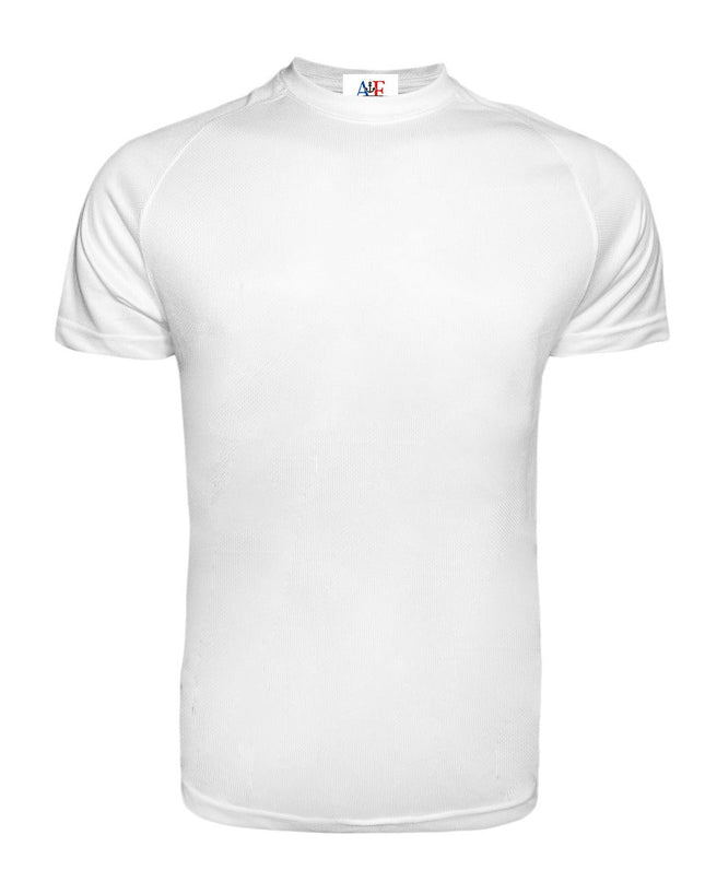 1102-Adult Polyester Tee - White Color - AF APPARELS(USA)