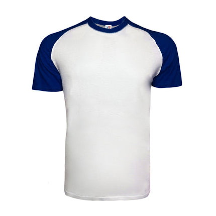 1100 -Adult Baseball Tee - Royal/White Color - AF APPARELS(USA)