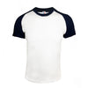 1100- Adult Baseball Tee - Navy/White Color