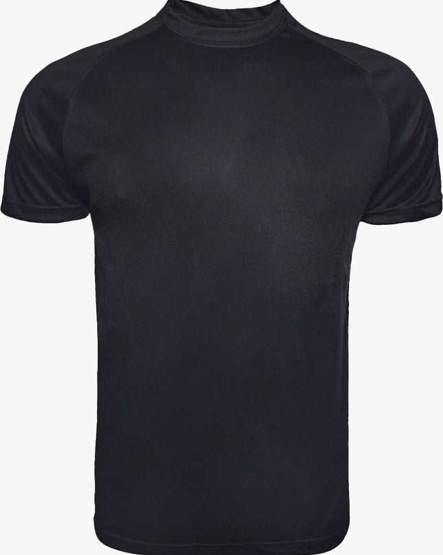 1102 -Adult Polyester Tee - Black Color - AF APPARELS(USA)