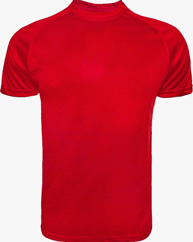 1102-Adult Polyester Tee - Red Color - AF APPARELS(USA)