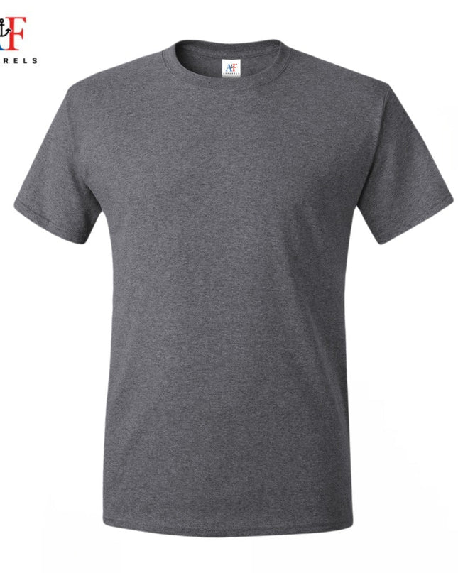 1001 Adults Value Tee 4.3 Oz - Charcoal Heather Color ( Most Popular Printers Tee ) - AF APPARELS(USA)