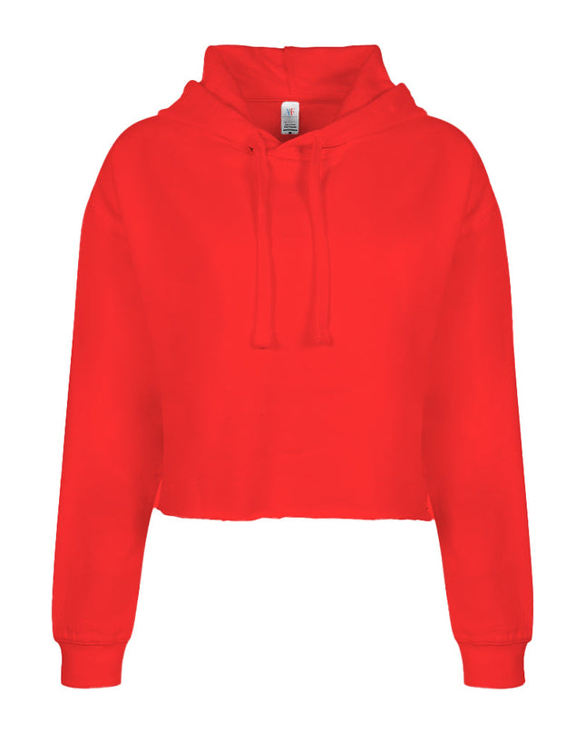 1122 - Crop Hoodie - Red Color - AF APPARELS(USA)